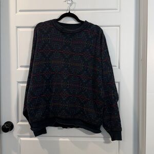 Vintage Aztec grandpa sweater L/XL